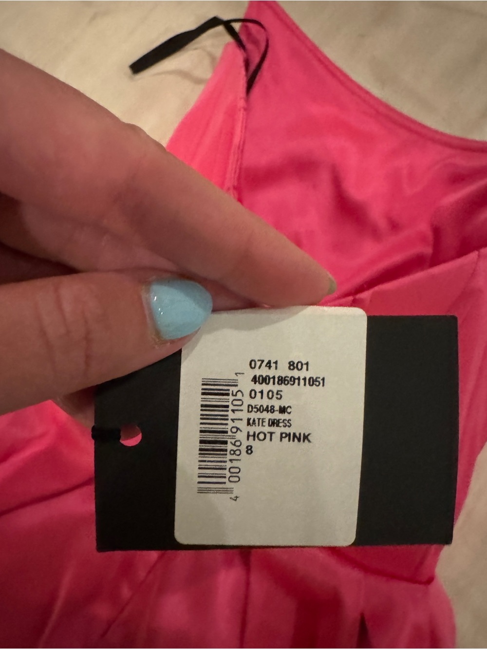 Michael Costello Hot Pink Strapless Mini Dress - Picture 2 of 4